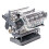 V8 Engine Model Kit Internal Combustion Model V8 Motor Simulation Eight Cylinder Engine Can Be Activated DIY Toy 3