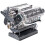 V8 Engine Model Kit Internal Combustion Model V8 Motor Simulation Eight Cylinder Engine Can Be Activated DIY Toy 5