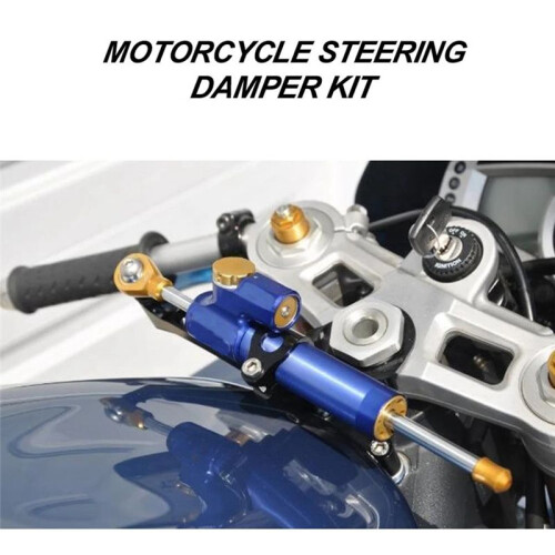Motorcycle Steering Stabilizer Damper Mounting Bracket Kit for  YZF-R6 YZF600 2003 2004 2005 Silver 1