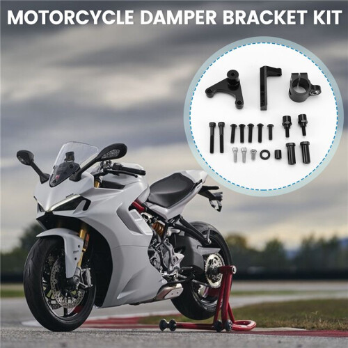 Motorcycle Accessories Damper Bracket Kit Steering Shock Stabilizer Mount for  Hypermotard 950/SP 2019- 1