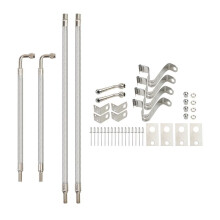 Dually-Ventilschaftverlängerungs-Set, Geflochtene Ventilschaftverlängerung, Passend für 16-Zoll- Bis 19-1/2-Zoll-Zwillingsräder,