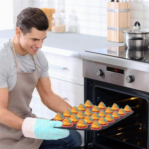 2 Pack Premium Nonstick Bakeware 24-Cup,  Muffin Pan, Dishwasher Oven Safe 2