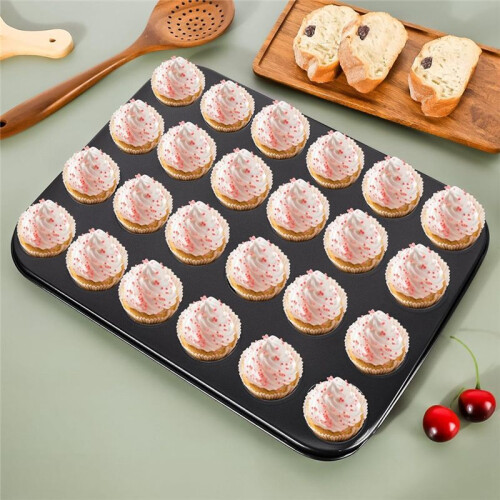 2 Pack Premium Nonstick Bakeware 24-Cup,  Muffin Pan, Dishwasher Oven Safe