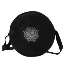 Yogawieltas Nylon Zwart Mandala Bloem 36X14Cm Yoga Cirkeltas voor Yogawiel Grote Capaciteit