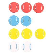 10PCS Tennis Racket Vibration Dampeners Tennis Shape Tennis Racquet Shock Absorbers Tennis Racket Strings Dampers