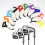 Iron Covers, Iron  Covers met Nummer Neopreen  Iron Covers Set, Club  Covers,Wit 2