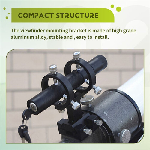Adjustable Pointer Finderscope Bracket 6-Point Guidescope Rings Mount Astronomical Telescope,82mm(49mm-81mm) 1