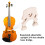 Standard Maple Bridge Replacement Part for Double Bass Adjustable Upright Bass Bridge,3/4 Size 2