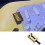 6 Set Bridge Saddle for Solid Brass Electric Guitar Bridge Bridge Code String Pull String Code String Saddle (Silver) 7