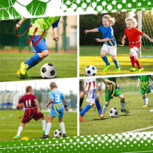 Set di 24 Cinture e Bandiere da Calcio per Giocatori, Include 24 Cinture, 72 Bandiere 18 Coni con Borsa per L'Allenamento Degli Adolescenti