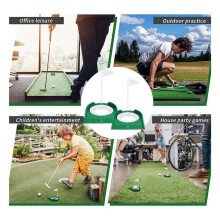 3 Stuks Putting Cup Hole Trainingshulpmiddelen Accessoires Training Putters met Plastic Vlag Groen + Wit