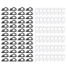 240PCS Christmas Gutter Light Clips Hooks for Hanging Outdoor String Lights for Outside Rope Lights Black White