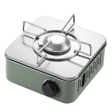 Outdoor Camping Cooking Gas Stove Strong Trips Burner Grill Super Light Travel Supplies Cooking Utensils-Green
