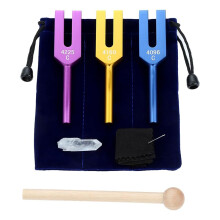 Jeu de Diapasons 4096 Hz 4160 Hz 4225 Hz pour la GuéRison Sonore, Instrument de Musique, Outils de Vibration Sonore, B