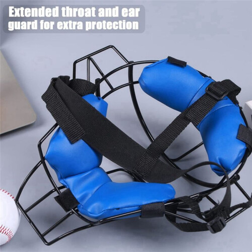 Full-Face Baseball Catcher Mask, Secure Fit Provides Protection and Comfort ,Does Not Obstruct View, 1