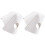 2PCS Toe Cover for Roller Skates, Skate Toe Cover, Replaceable Roller Skating Shoe Cover(White) 1