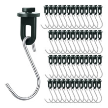 50 STUKS Kashaken Hanger Kas Twist Clips Kasbevestigingsclips met Haak voor Buitentuin Hangende Planten