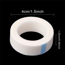 24 Rollen WeißEs Wimpernband, Selbstklebende Stoff-WimpernbäNder für die WimpernverläNgerung, 9 M/ 10 Yard