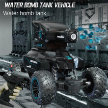 RC Drift Tank Leksak Multifunktion Pansarfordon FjäRrkontroll Vattenbomb Bil Multiplayer Konkurrenskraftig GåVa-Blå