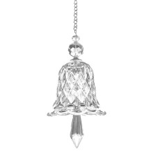 Transparente Kristallglocken-Ornamente, Sonnenfänger, Regenbogenmacher, Set mit 2 Glas-Windspiel-Anhängern, Heimdekoration