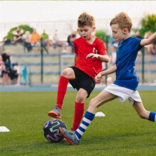 Soccer Size 5 Black PU Non-Slip Grass Football Adult Indoor Outdoor Wear-Resistant PU Soccer
