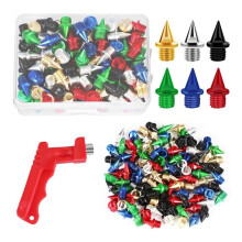 120PCS 1/4inch Track Country Spikes Shoe Spikes with Spike Wrench, Replacement Spikes Track Shoes