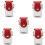 Red + White  Bag, Portable   Protective Bag, PU Leather  Box Bag 1