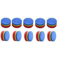10PCS 14mm Rainbow Billiards Tips Pool Cue Tips 6 Layers M Hardness Snooker Tips Accessories