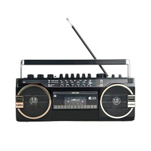 Draagbare Vintage USB AM/FM USB-Cassetteradio met Dubbele Opnamefunctie, MP3-Audiocassettespeler en -Luidspreker