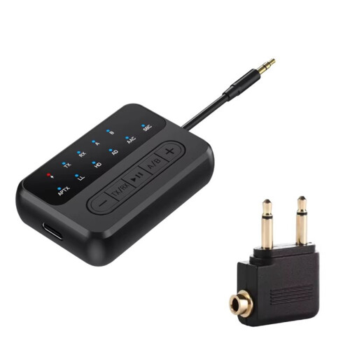 Trasmettitore e Ricevitore Audio  5.4, Ricevitore e Trasmettitore  2 In 1 per TV, PC, Cuffie, Computer per Auto