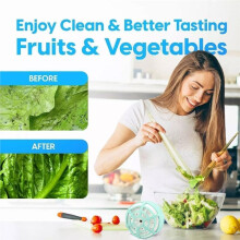 Fruit Vegetable Washing Machine, Waterproof Fruit Cleaner Device, Ultrasonic Electrolysis Veggie Purifier  Cleaner