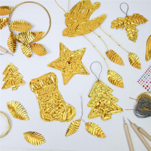 Prägefolien, 20-Teiliges Set, 15 X 15 cm Große, Robuste Aluminiumfolien für Bastel- und Dekorationszwecke