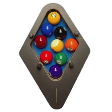 Biljartrek, Trainingsaccessoires, Rek voor Het Positioneren van Poolballen voor Thuis, Kantoor, Speelkamer, Clubs, 9-