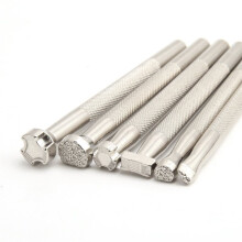 6pcs Leather Stamping Tools, Leather Stamping Kit Special Shape Stamp Punch Set Carving Leather Stamp