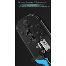RJ45 Crimper RJ11 RJ45 Crimping Tool Ethernet Network LAN Cable Crimper Cutter Stripper Plier, for 6P 8P RJ11 RJ12 RJ45.
