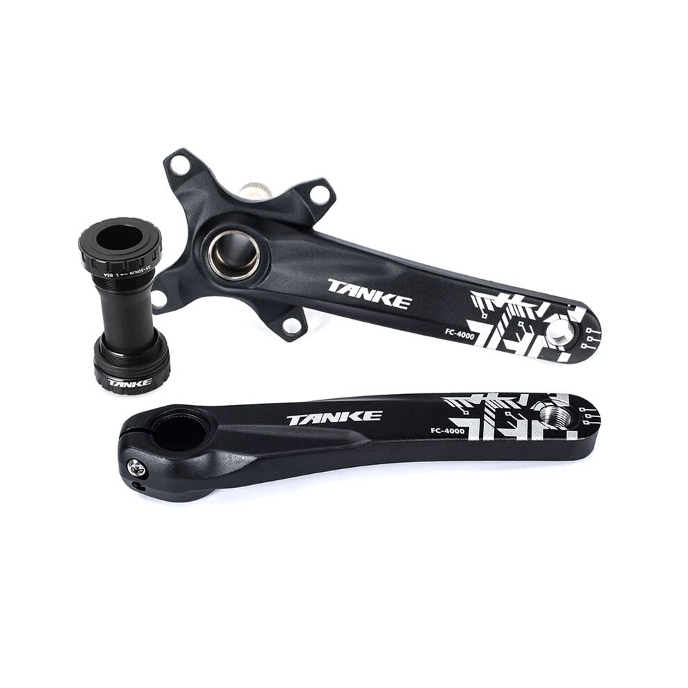 Tanke Crankset 170Mm Bicycle Chainring Hollow Integrated Crankset 34T/36T Bike Square Hole Sprocket Crank Black 4713726920120