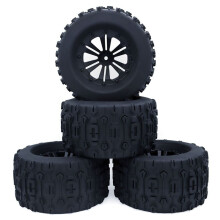 4PCS 125mm 1.9 Beadlock Wheel Rim Tire Set for 1/10 RC Crawler Car TRX4 RC-4WD D90 Axial SCX10 II III ,C
