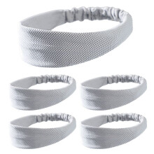 Fascia Sportiva Grigia, Assorbente del Sudore e Traspirante, Fascia da Badminton da Corsa Primaverile Ed Estiva, Turbante Antitraspirante