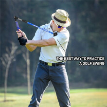 Training Aid Multi Adjustable Swing Training Aid Stick Forearm Rotation Swing Posture Corrector Black