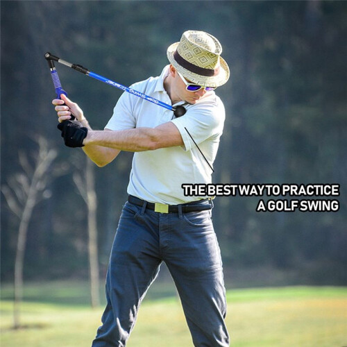 Training Aid Multi Adjustable  Swing Training Aid Stick Forearm Rotation Swing Posture Corrector Black