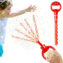 Hand-Held Smiling Face Five-Claw 32-Hole Bubble Wand Can Produce A Large Number of and Bubble Blowing Machine
