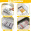 2 Pack Lash Extension Organizer, Clear Eyelash Cart Storage Boxes with 6 Compartments, Separated Large Capacity Eyelash 4