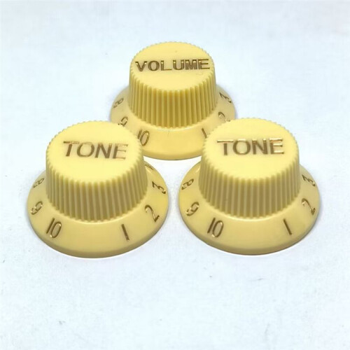 Gold Speed Control Knob 2T1V Gitarr Knop Set Elgitarrdelar 2