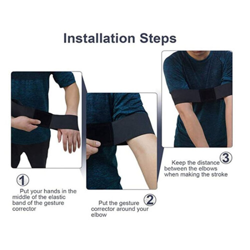 Hand Movement Correction Belt Swing Elastic Band Arm Posture Corrector Corrector 2