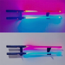 1 Pair Display Stand Living Room Bedroom Sword Holder Acrylic Home Decor Desktop Sword Storage Rack Organizer