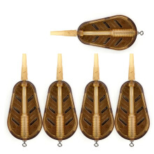 5-Teiliger Feederkäfig zum Karpfenangeln, 20 G, Schnellverschluss, Köderkäfig, Korb, Köder, Angelzubehör