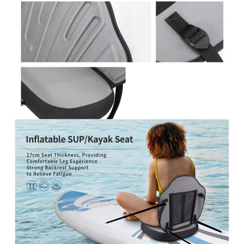 WKERSIY Kayak Seats with Back Support Waterproof Paddleboard  with Backrest Kayaking  Comfortable Oxford 2