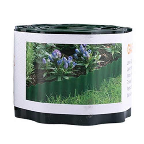 Plastikowy Płot Ogrodowy Płot Falisty Płot Ogród Ogrodnictwo Trawnik Płot Dekoracja 10cm X 9m