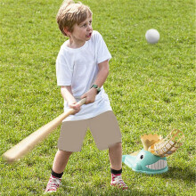 Baseball Pitching Machine Toy for Children with Bat and 3 Baseball Balls for Birthday Gifts