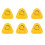 6PCS D-Ring Patch for Inflatable Boat Kayak Dinghy , D-Ring PVC Patch Stand- Paddleboard Canoe Rafting Yellow 1